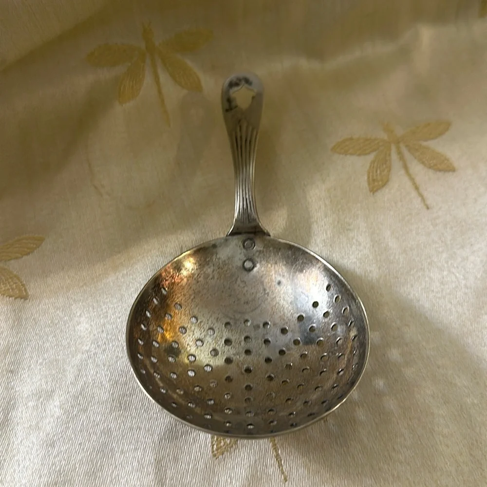 Vintage L. Barth Silver Bar Julep / Cocktail Strainer / Bar Tool.
